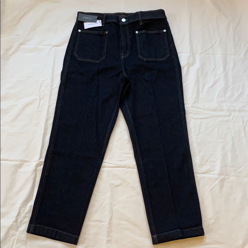 Banana Republic premium denim, high rise ankle, 30